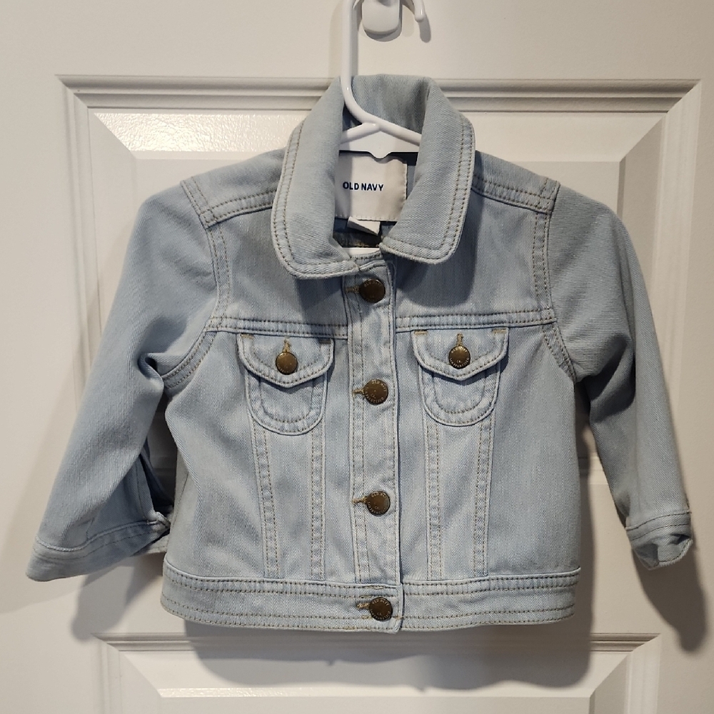 Old Navy Blue Denim Jean Jacket Classic Style 18 Months